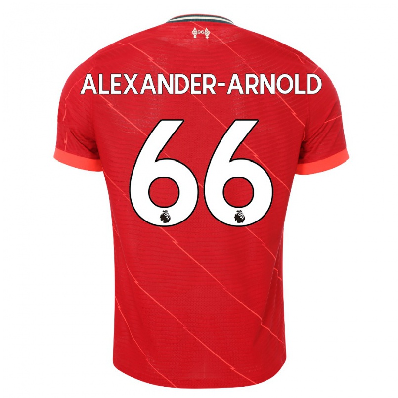 Damen Fußball Trent Alexander-arnold #66 Rot Heimtrikot Trikot 2021/22 T-shirt