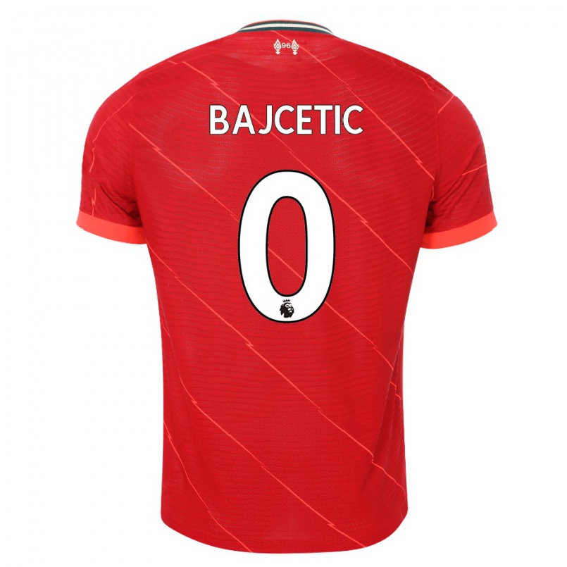 Damen Fußball Stefan Bajcetic #0 Rot Heimtrikot Trikot 2021/22 T-shirt