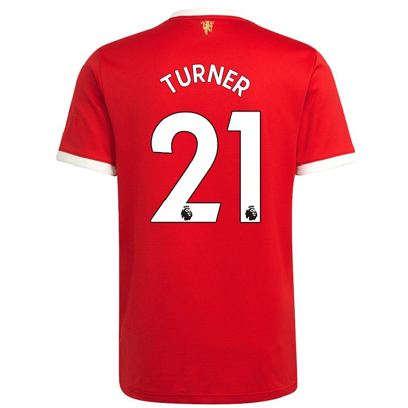 Damen Fußball Millie Turner #21 Rot Heimtrikot Trikot 2021/22 T-shirt