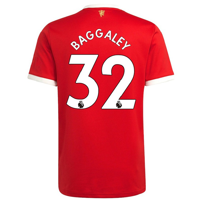 Damen Fußball Sophie Baggaley #32 Rot Heimtrikot Trikot 2021/22 T-shirt