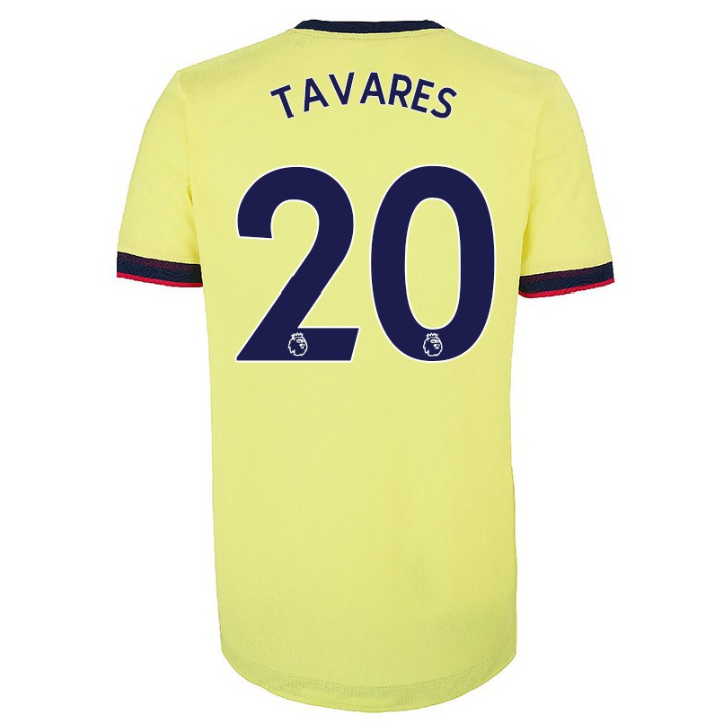 Damen Fußball Nuno Tavares #20 Rot-weib Heimtrikot Trikot 2021/22 T-shirt