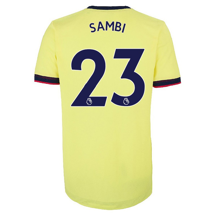 Damen Fußball Albert Sambi Lokonga #23 Rot-weib Heimtrikot Trikot 2021/22 T-shirt