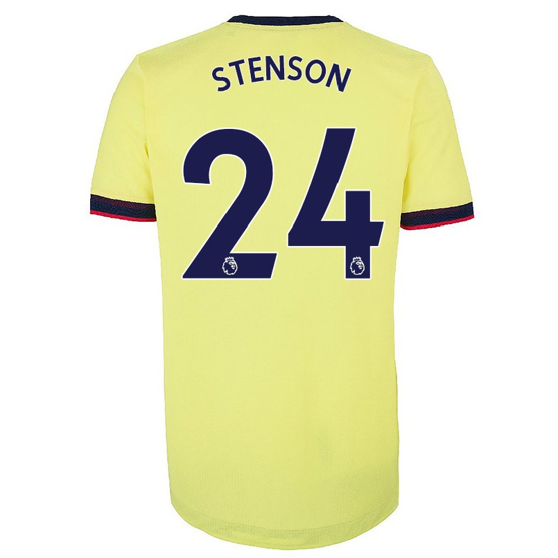 Damen Fußball Fran Stenson #24 Rot-weib Heimtrikot Trikot 2021/22 T-shirt