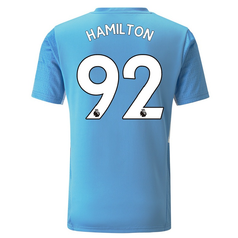 Damen Fußball Micah Hamilton #92 Blau Heimtrikot Trikot 2021/22 T-shirt
