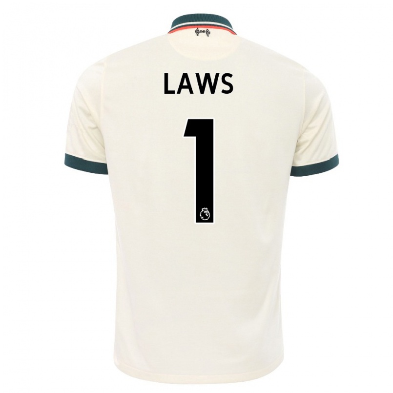 Damen Fußball Rachael Laws #1 Beige Auswärtstrikot Trikot 2021/22 T-shirt