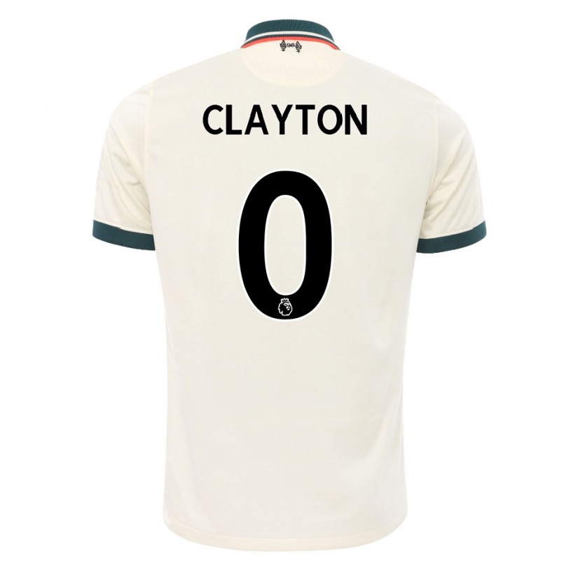 Damen Fußball Tom Clayton #0 Beige Auswärtstrikot Trikot 2021/22 T-shirt