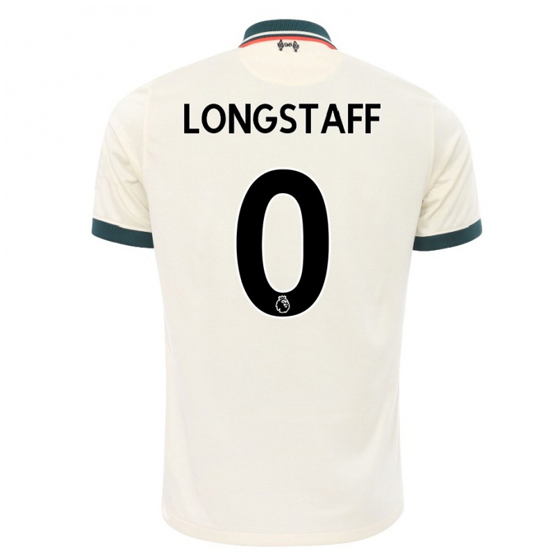 Damen Fußball Luis Longstaff #0 Beige Auswärtstrikot Trikot 2021/22 T-shirt