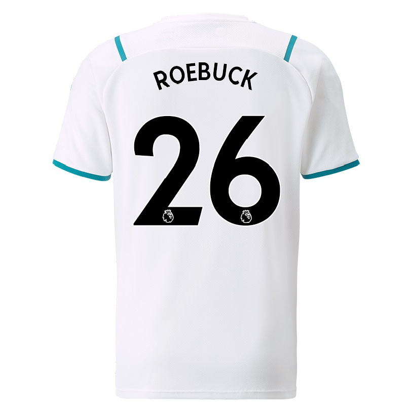 Damen Fußball Ellie Roebuck #26 Weiß Auswärtstrikot Trikot 2021/22 T-shirt