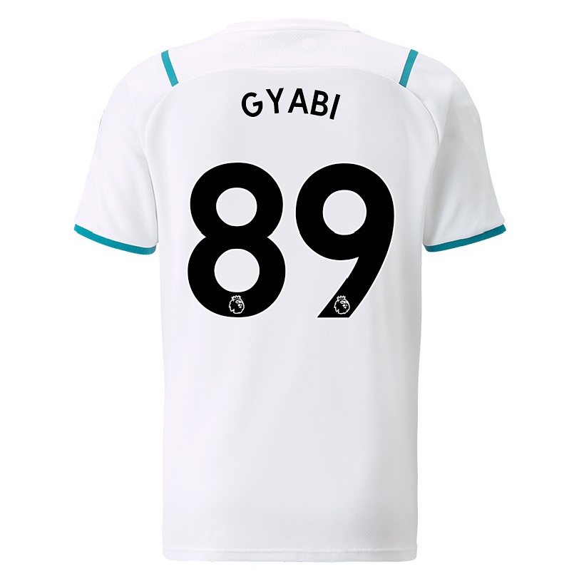 Damen Fußball Darko Gyabi #89 Weiß Auswärtstrikot Trikot 2021/22 T-shirt