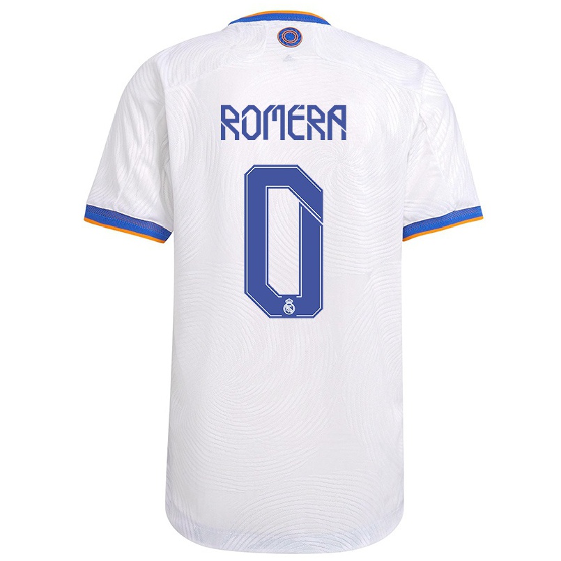 Damen Fußball Miguel Romera #0 Weiß Heimtrikot Trikot 2021/22 T-shirt