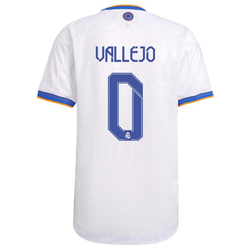 Damen Fußball Jesus Vallejo #0 Weiß Heimtrikot Trikot 2021/22 T-shirt