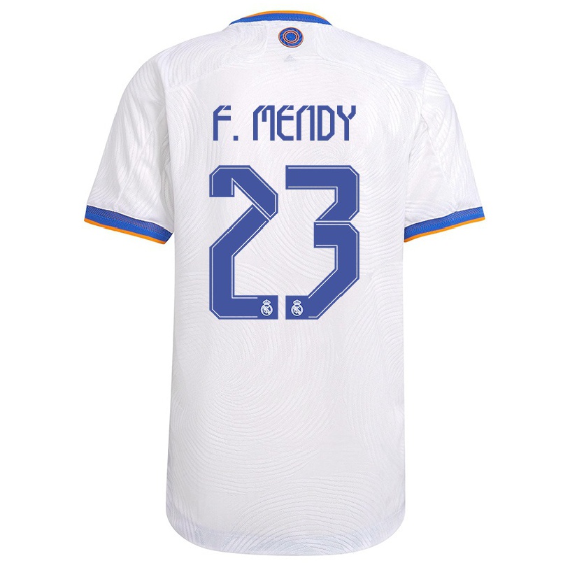 Damen Fußball Ferland Mendy #23 Weiß Heimtrikot Trikot 2021/22 T-shirt