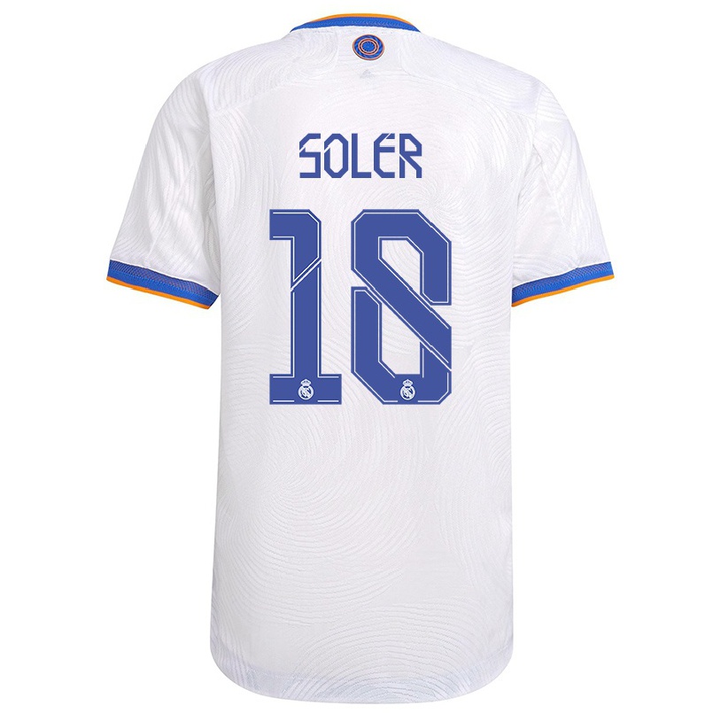 Damen Fußball Kenneth Soler #18 Weiß Heimtrikot Trikot 2021/22 T-shirt