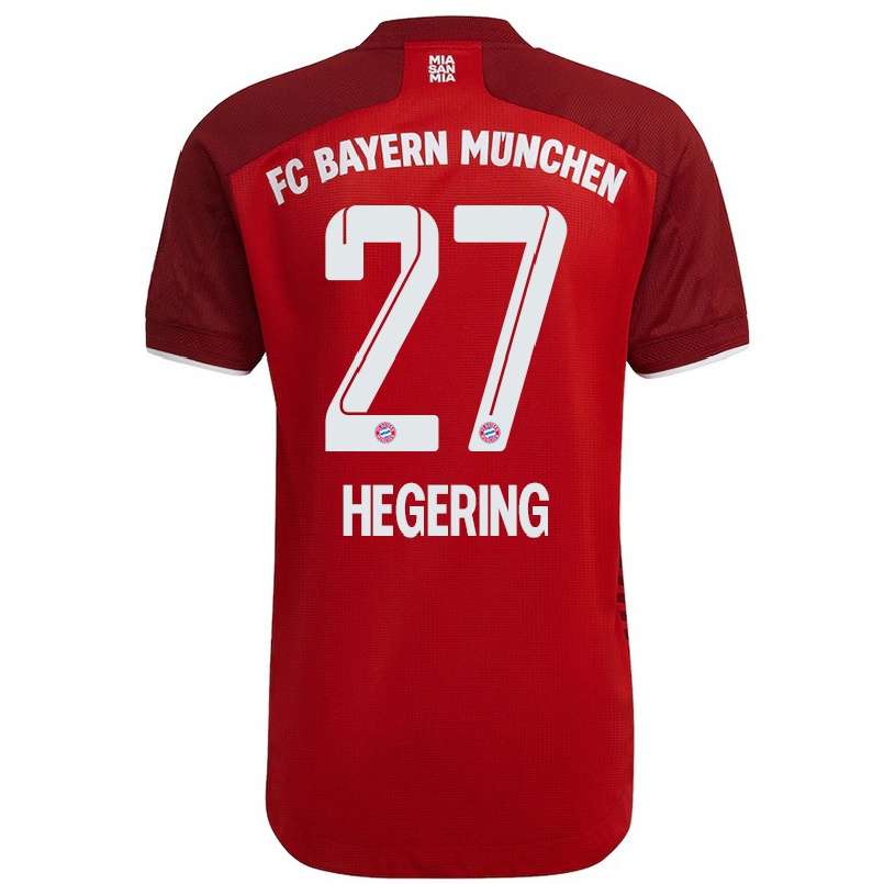 Damen Fußball Marina Hegering #27 Dunkelrot Heimtrikot Trikot 2021/22 T-shirt
