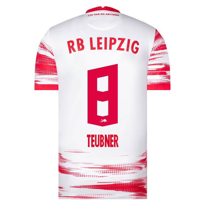 Damen Fußball Natalie Teubner #8 Rot-weib Heimtrikot Trikot 2021/22 T-shirt