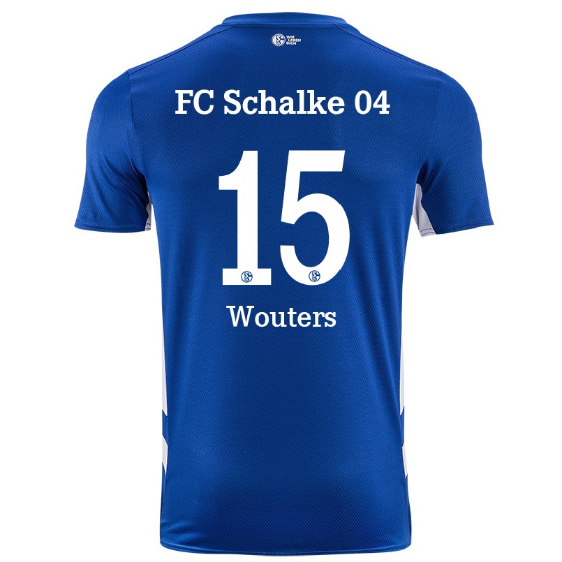 Damen Fußball Dries Wouters #15 Königsblau Heimtrikot Trikot 2021/22 T-shirt