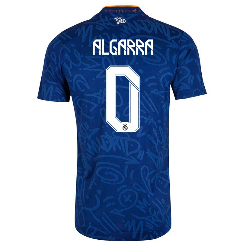 Damen Fußball Carlos Algarra #0 Dunkelblau Auswärtstrikot Trikot 2021/22 T-shirt