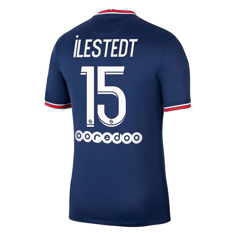 Damen Fußball Amanda Ilestedt #15 Dunkelblau Heimtrikot Trikot 2021/22 T-shirt