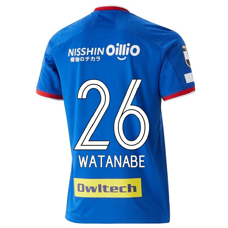 Damen Fußball Kota Watanabe #26 Blau Heimtrikot Trikot 2021/22 T-shirt