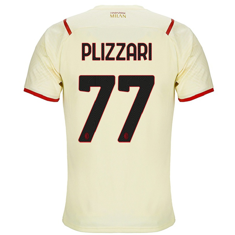 Damen Fußball Alessandro Plizzari #77 Sekt Auswärtstrikot Trikot 2021/22 T-shirt
