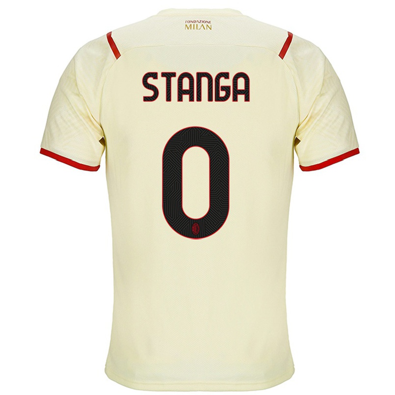 Damen Fußball Luca Stanga #0 Sekt Auswärtstrikot Trikot 2021/22 T-shirt