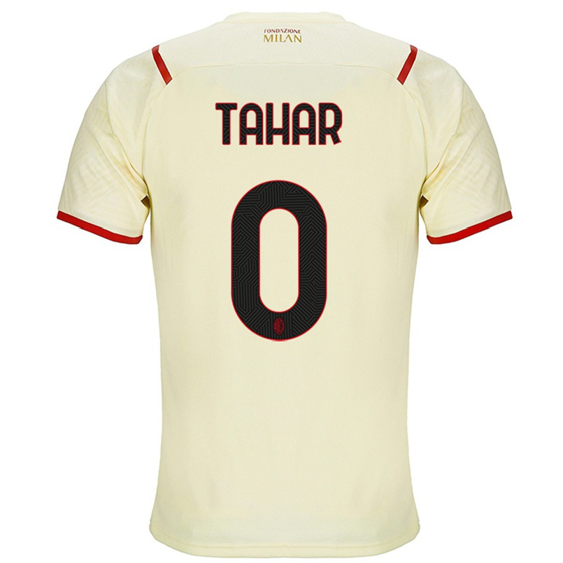 Damen Fußball Riad Tahar #0 Sekt Auswärtstrikot Trikot 2021/22 T-shirt