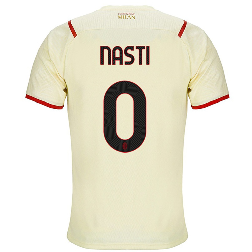 Damen Fußball Marco Nasti #0 Sekt Auswärtstrikot Trikot 2021/22 T-shirt