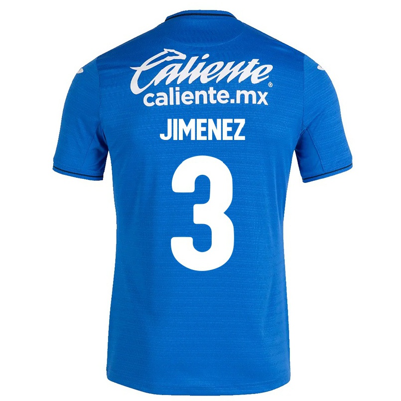 Damen Fußball Jaiber Jimenez #3 Dunkelblau Heimtrikot Trikot 2021/22 T-shirt