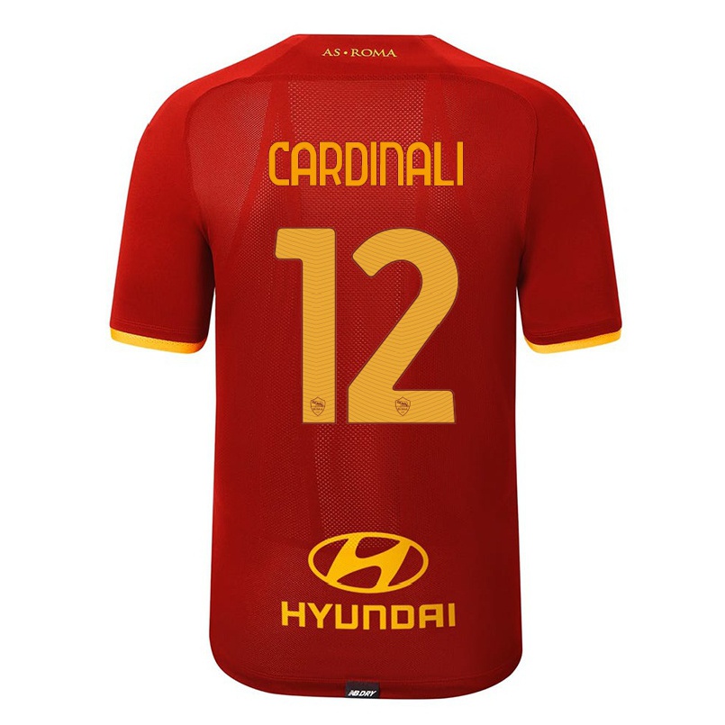 Damen Fußball Matteo Cardinali #12 Rot Heimtrikot Trikot 2021/22 T-shirt