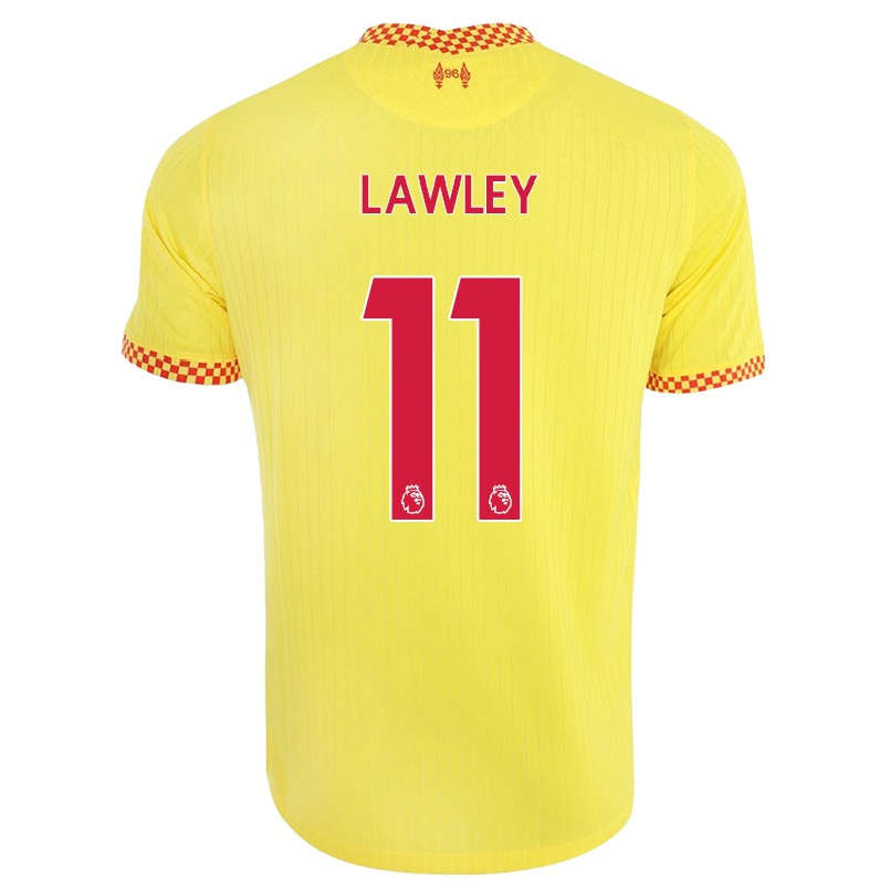 Damen Fußball Melissa Lawley #11 Gelb Ausweichtrikot Trikot 2021/22 T-shirt