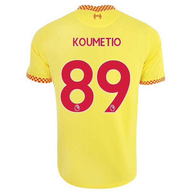 Damen Fußball Billy Koumetio #89 Gelb Ausweichtrikot Trikot 2021/22 T-shirt