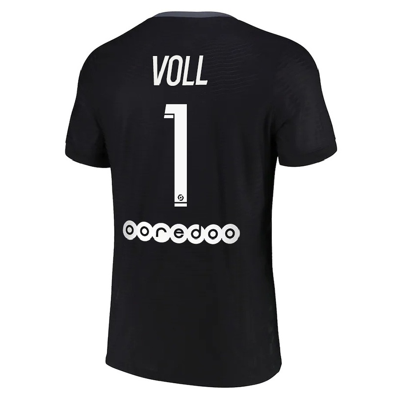 Damen Fußball Charlotte Voll #1 Schwarz Ausweichtrikot Trikot 2021/22 T-shirt