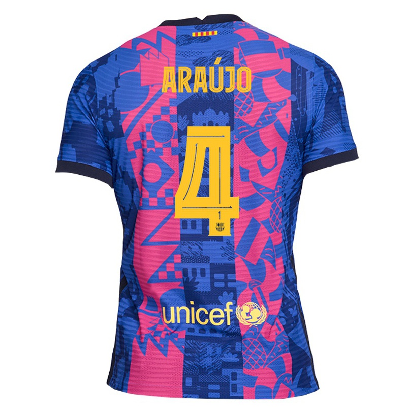 Damen Fußball Ronald Araujo #4 Blaue Rose Ausweichtrikot Trikot 2021/22 T-shirt