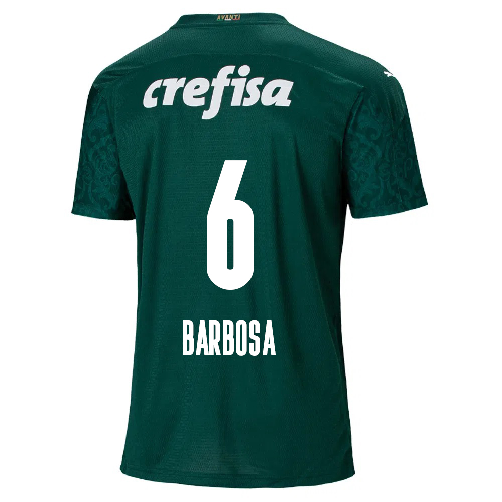 Damen Fußball Diogo Barbosa #6 Heimtrikot Grün Trikot 2020/21 Hemd