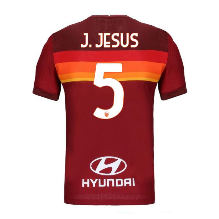 Damen Fußball Juan Jesus #5 Heimtrikot Rot Trikot 2020/21 Hemd