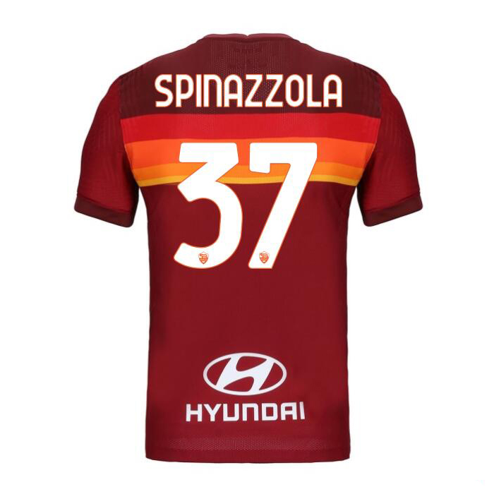 Damen Fußball Leonardo Spinazzola #37 Heimtrikot Rot Trikot 2020/21 Hemd