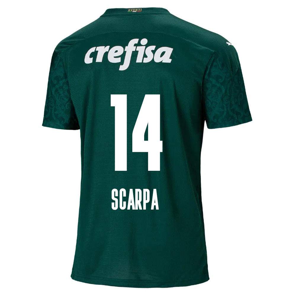 Damen Fußball Gustavo Scarpa #14 Heimtrikot Grün Trikot 2020/21 Hemd