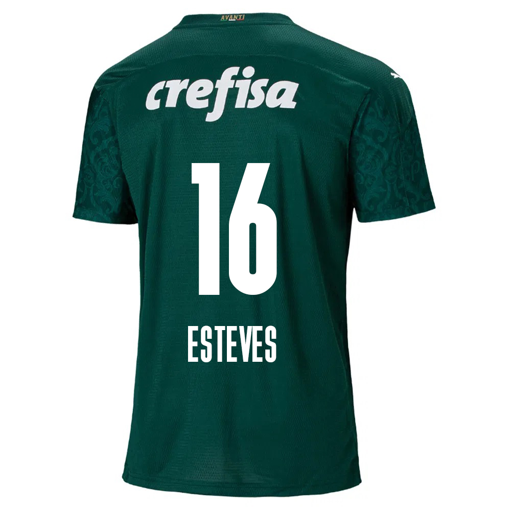 Damen Fußball Lucas Esteves #16 Heimtrikot Grün Trikot 2020/21 Hemd