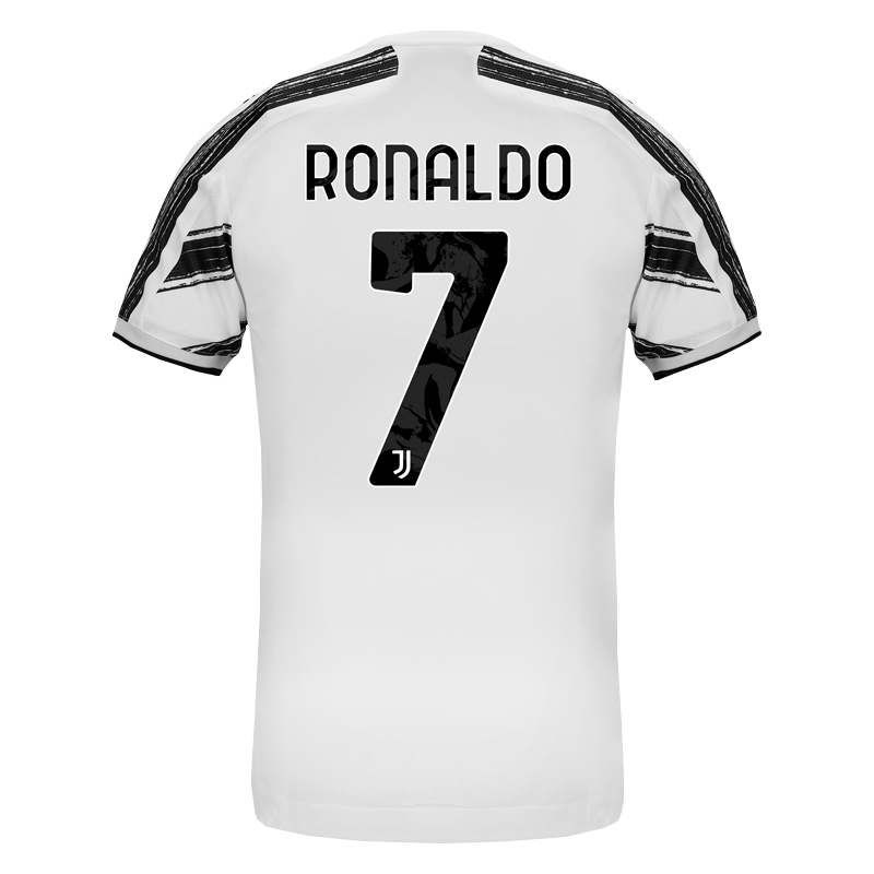 Damen Fußball Cristiano Ronaldo #7 Heimtrikot Weiß Trikot 2020/21 Hemd