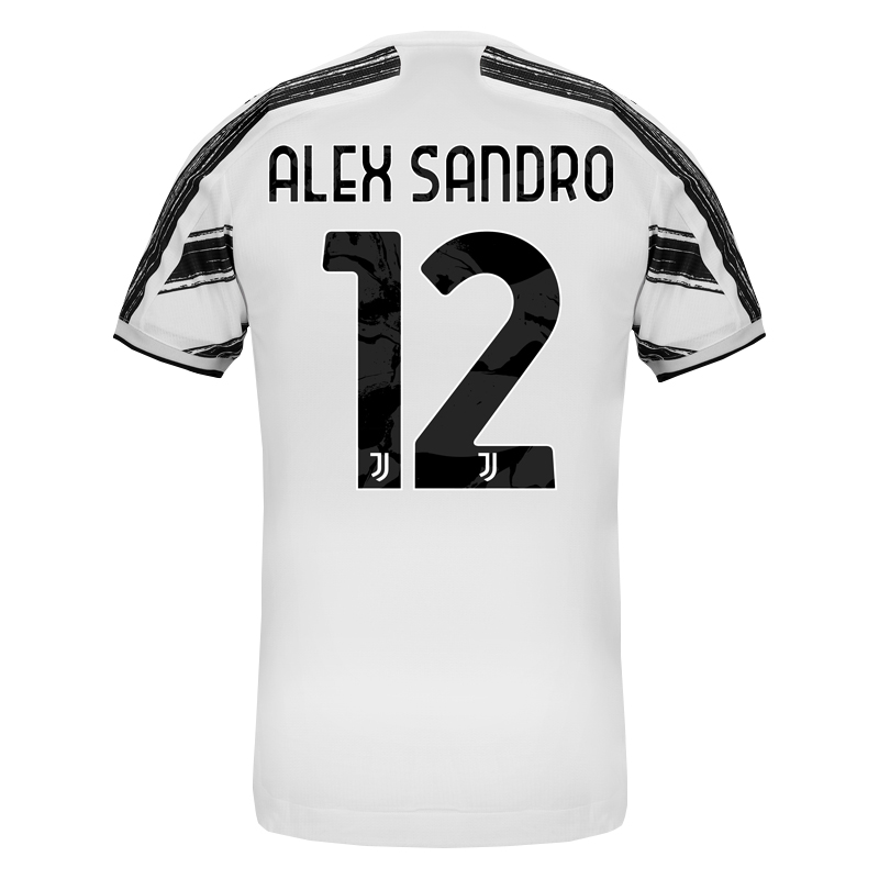 Damen Fußball Alex Sandro #12 Heimtrikot Weiß Trikot 2020/21 Hemd