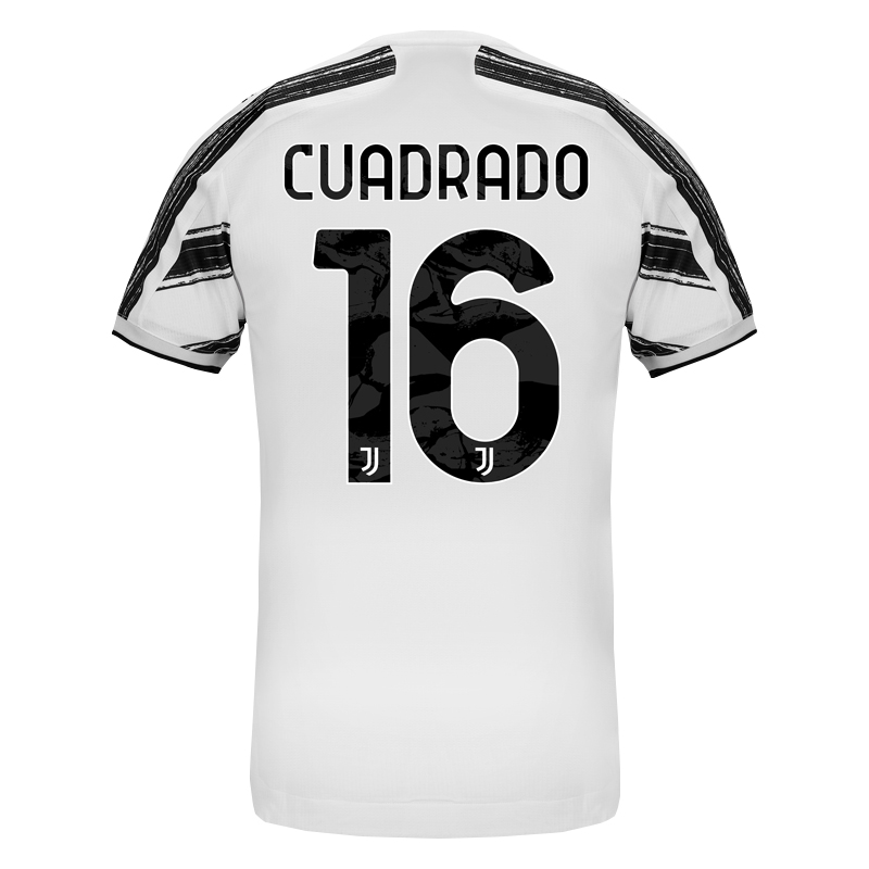 Damen Fußball Juan Cuadrado #16 Heimtrikot Weiß Trikot 2020/21 Hemd