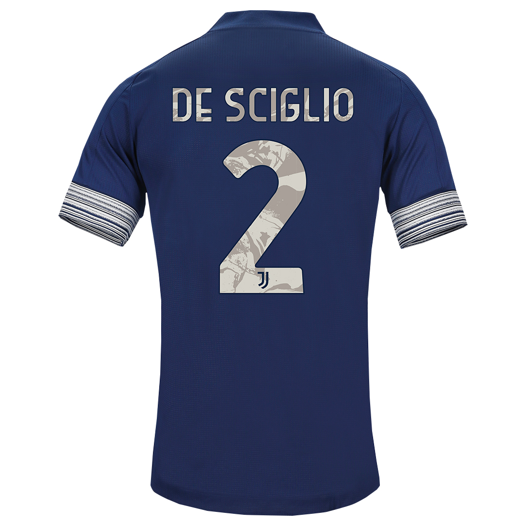 Damen Fußball Mattia De Sciglio #2 Auswärtstrikot Dunkelheit Trikot 2020/21 Hemd