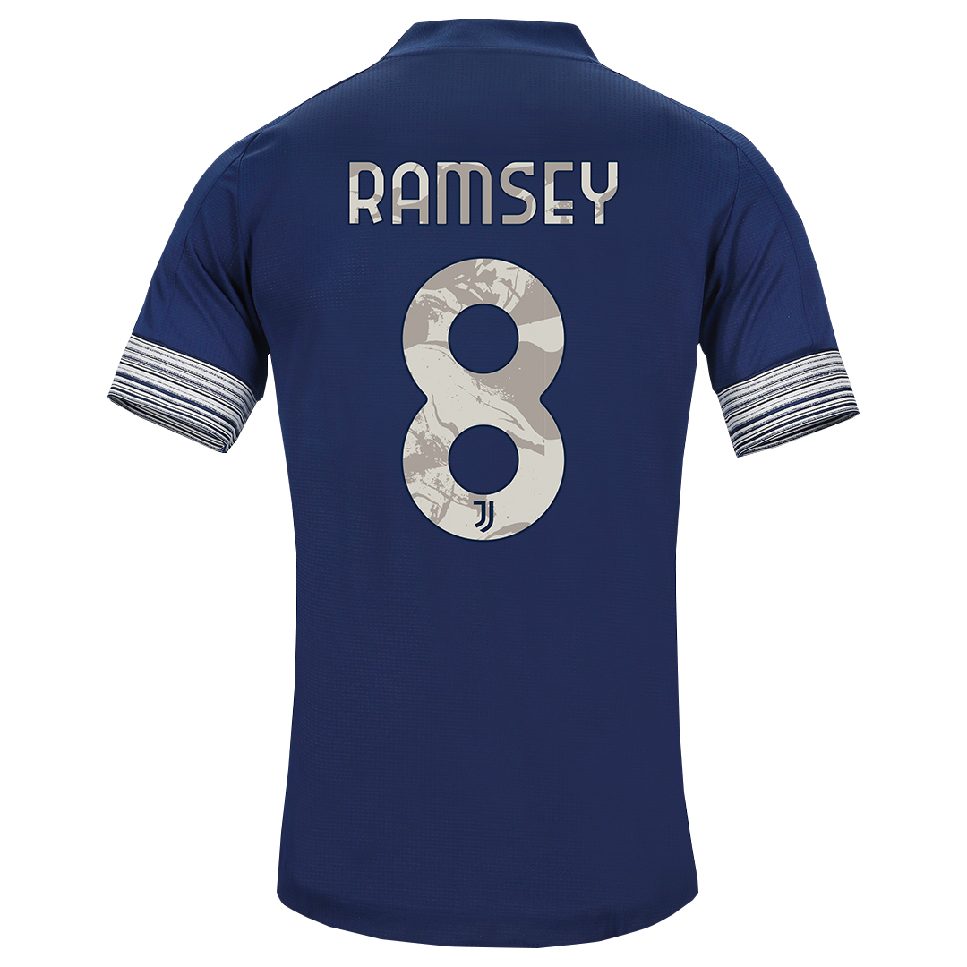 Damen Fußball Aaron Ramsey #8 Auswärtstrikot Dunkelheit Trikot 2020/21 Hemd