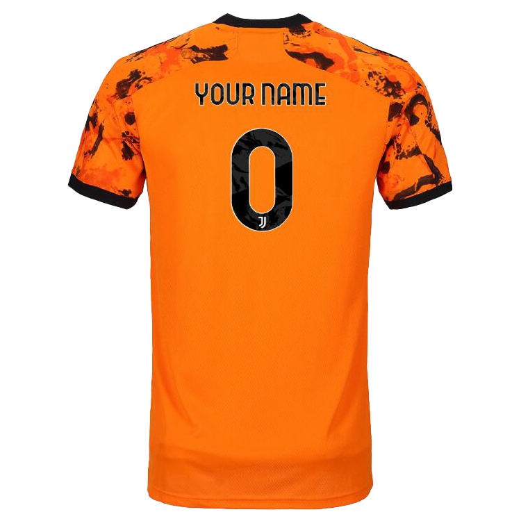 Damen Fußball Dein Name #0 Ausweichtrikot Orange Trikot 2020/21 Hemd