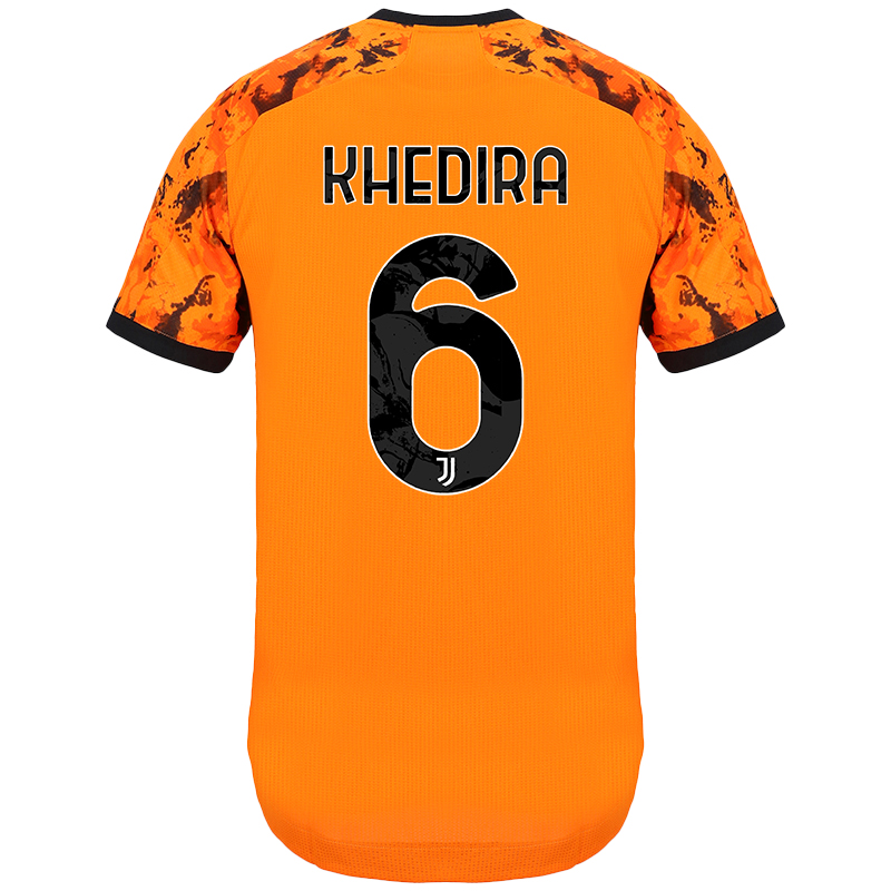 Damen Fußball Sami Khedira #6 Ausweichtrikot Orange Trikot 2020/21 Hemd