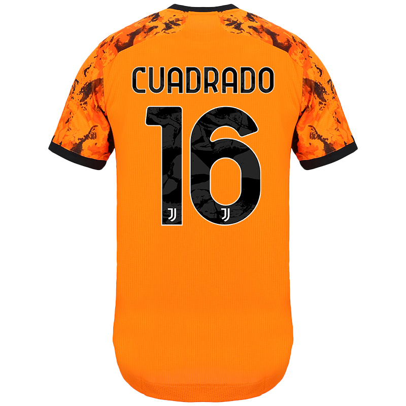 Damen Fußball Juan Cuadrado #16 Ausweichtrikot Orange Trikot 2020/21 Hemd