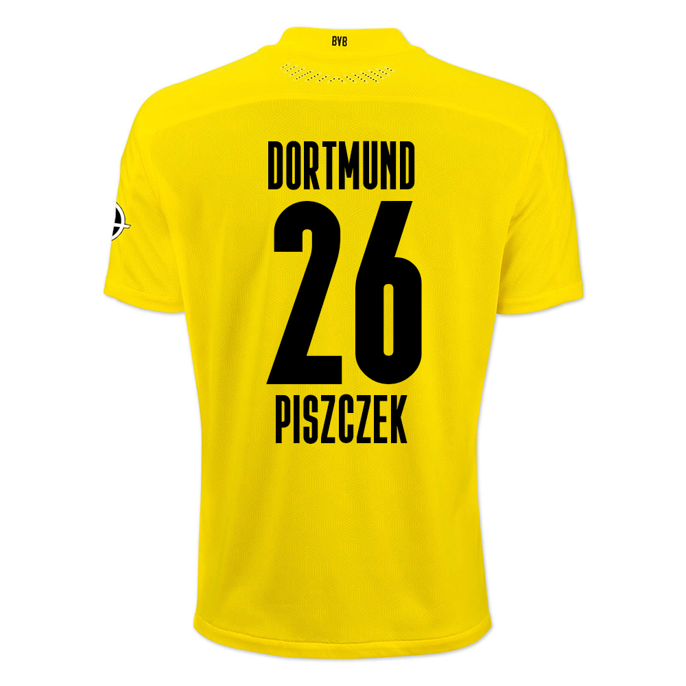 Damen Fußball Lukasz Piszczek #26 Heimtrikot Gelb Schwarz Trikot 2020/21 Hemd