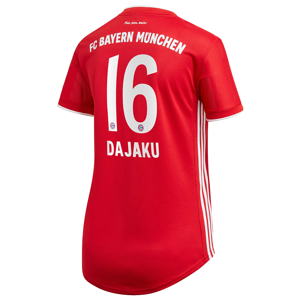 Damen Fußball Leon Dajaku #16 Heimtrikot Rot Trikot 2020/21 Hemd