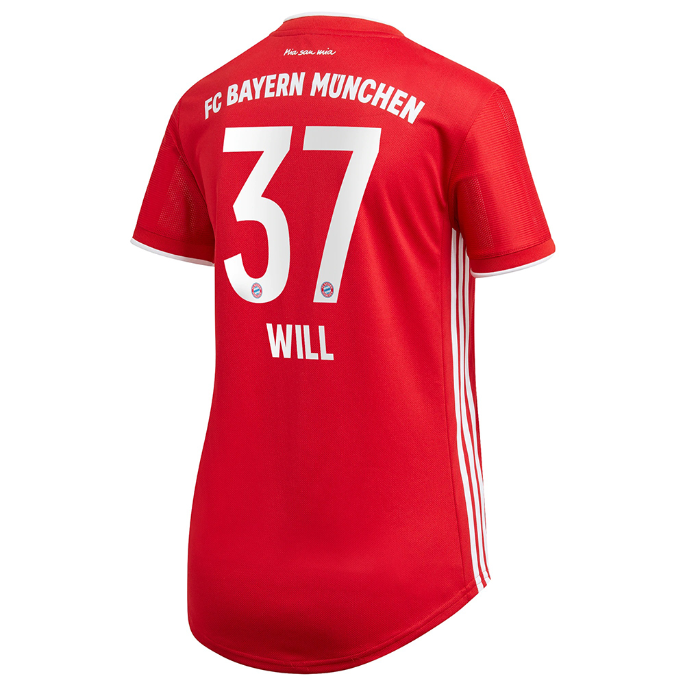 Damen Fußball Paul Will #37 Heimtrikot Rot Trikot 2020/21 Hemd