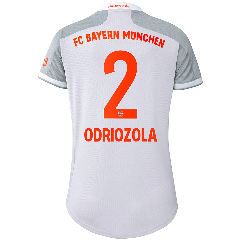 Damen Fußball Alvaro Odriozola #2 Auswärtstrikot Grau Trikot 2020/21 Hemd